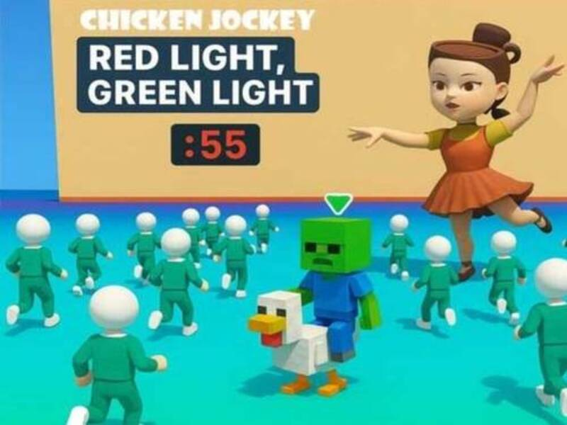 Spiel Hühnerjockey: Rotlichtgrünes Licht Online
