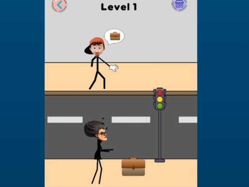 Spiel Lehrer-Puzzle-Stickman-Spiele Online