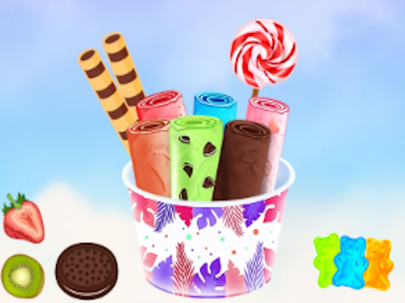 Spiel DIY -Eisrollenkegel Online