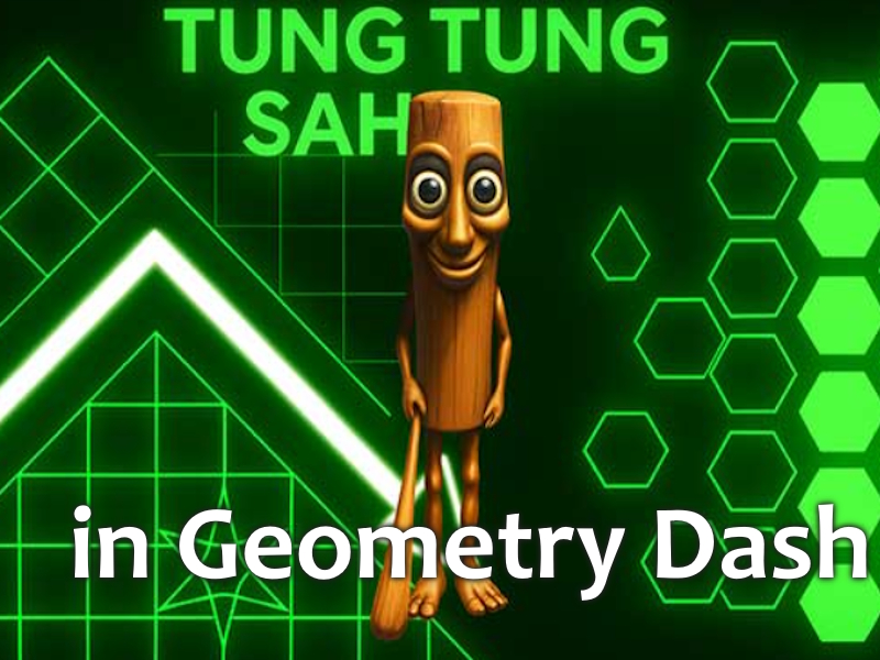 Spiel Tung Tung Sahur im Geometrie-Strich Online