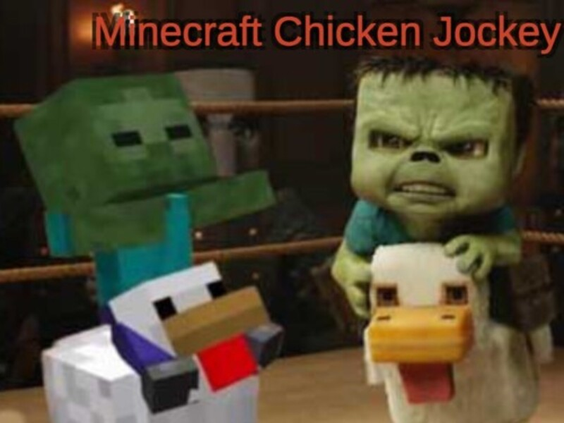 Spiel Minecraft Chicken Jockey Online